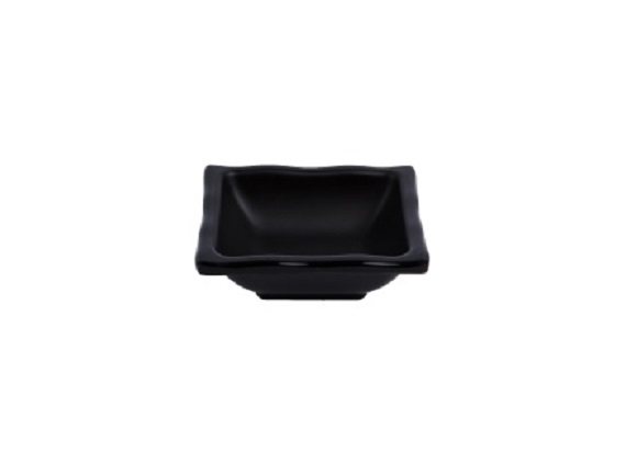 Chén chấm nhựa melamine nhám đen nhiều kiểu