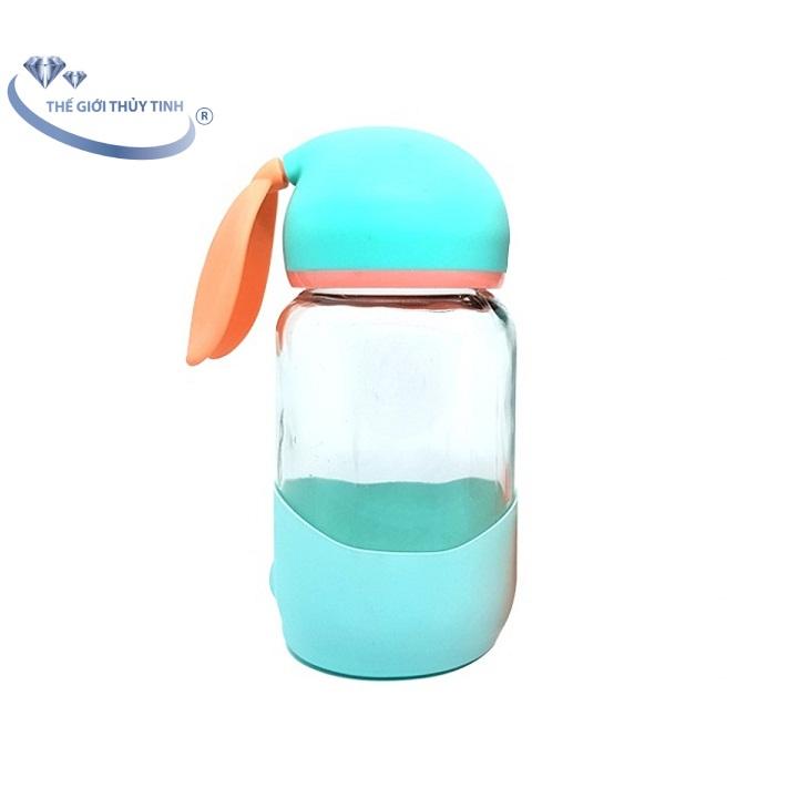 Bình Thủy Tinh Tai Thỏ 350ML