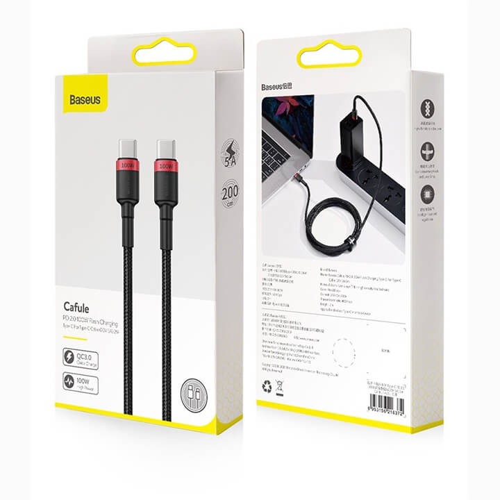 Cáp Sạc & Truyền Dữ Liệu Siêu Nhanh Baseus 100W & 60W Dây Type-C to Type-C Sạc Nhanh PD / QC3.0 Chính Hãng Phân Phối