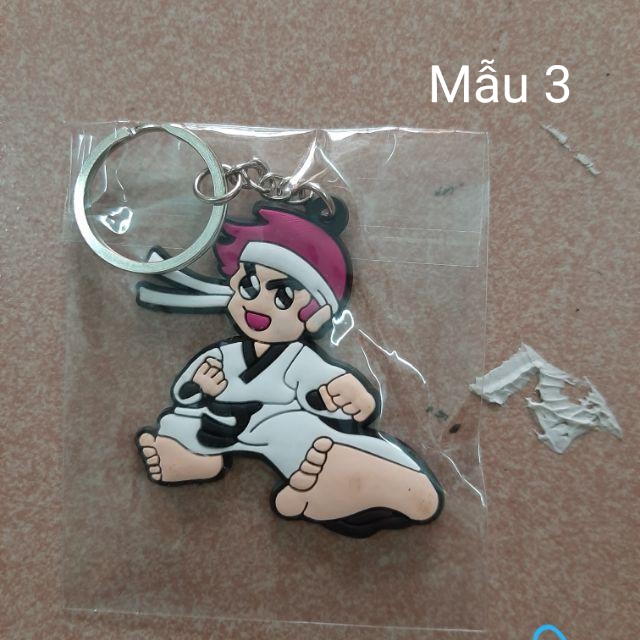 Móc Khóa Hoạt Hình Chibi Võ Thuật