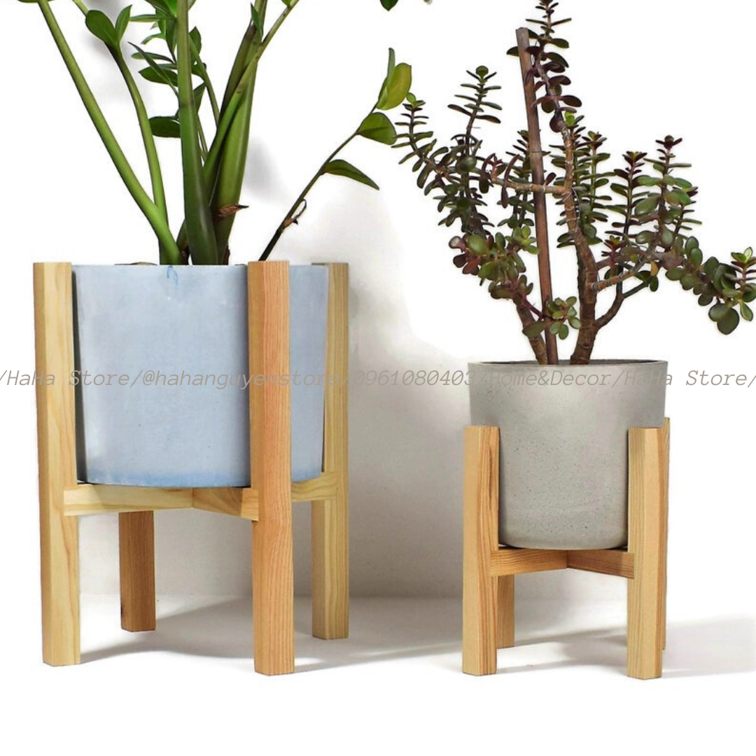Chân Đế Gỗ Đặt Cây Cảnh Kệ Gỗ Để Chậu Cây CCG01