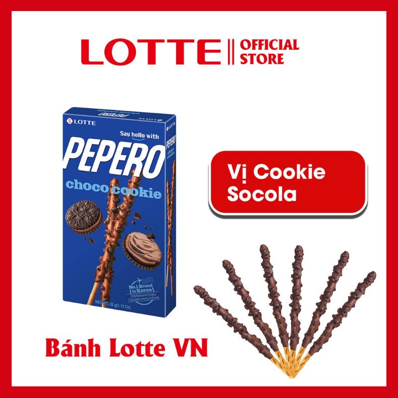 (7 Vị) Bánh Que Pepero Lotte Hàn Quốc 32g