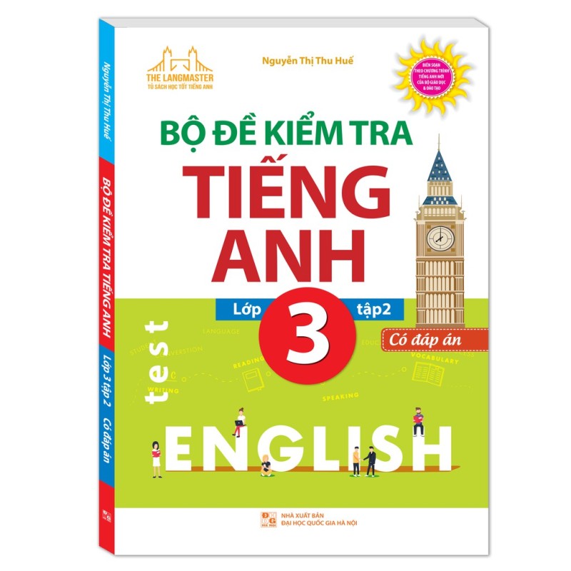 Sách - Bộ Đề Kiểm Tra Tiếng Anh Lớp 3 Tập 2 - Có Đáp Án (Tải File Cd Đính Kèm)