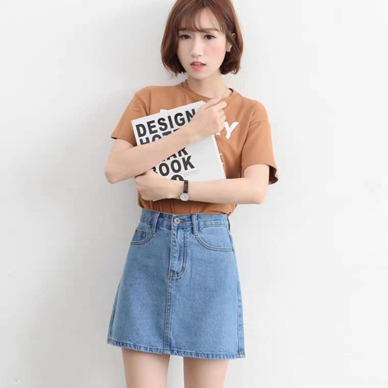 Chân váy bò nữ