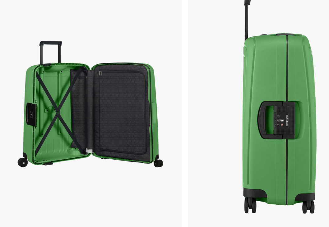 Vali Samsonite S Cure, Vali Kéo, Vali Du Lịch, Size Cabin, Khóa Chống Trộm An Toàn, Chân Xoay 360 Độ, Chất Liệu Nhựa Chống Va Đập, Nhập Khẩu EU, BH 12 Tháng
