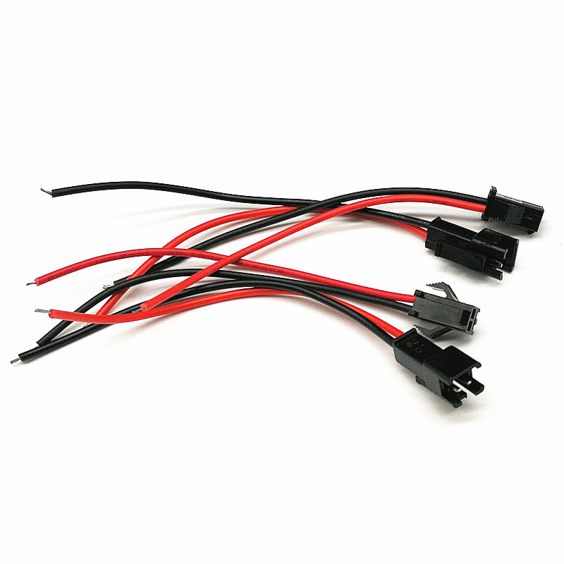 Jack nối SM 2.54mm 2P Đực Cái - Dây 22AWG - Dài 15cm