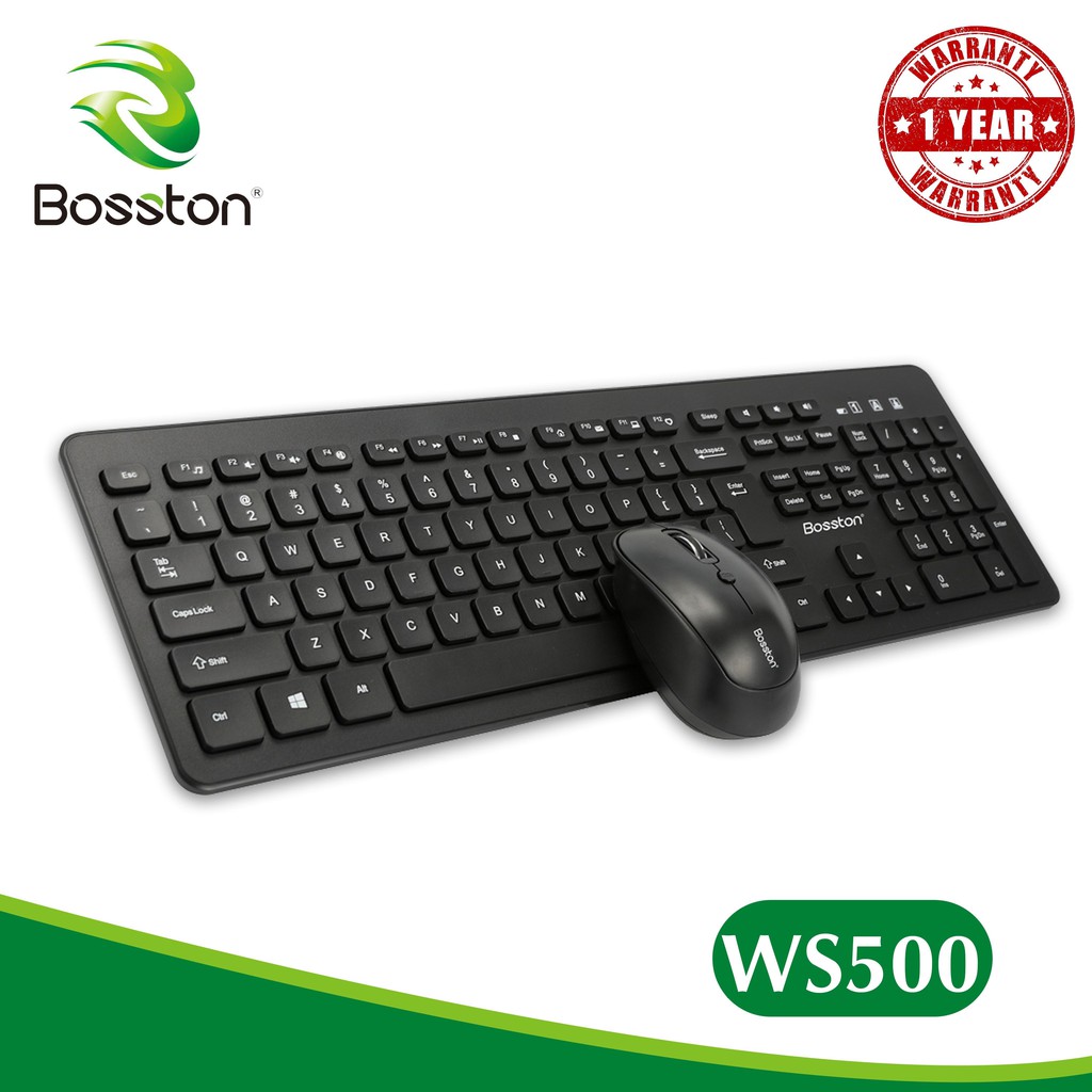 [HCM]Combo Phím chuột không dây Bosston WS 500