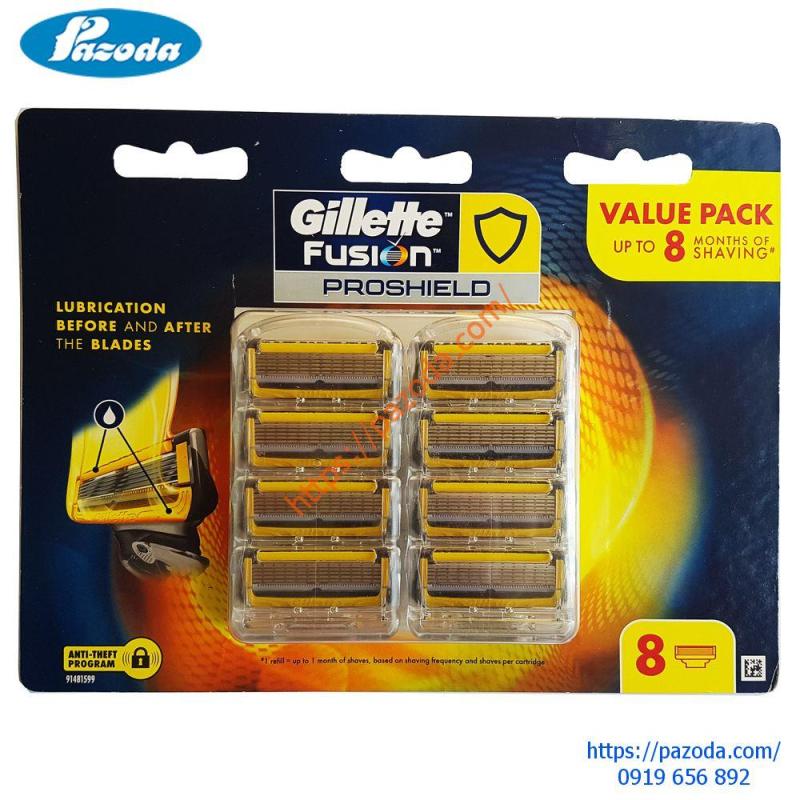 Hộp 8 lưỡi dao cạo râu Gillette Fusion Proshield nhập khẩu