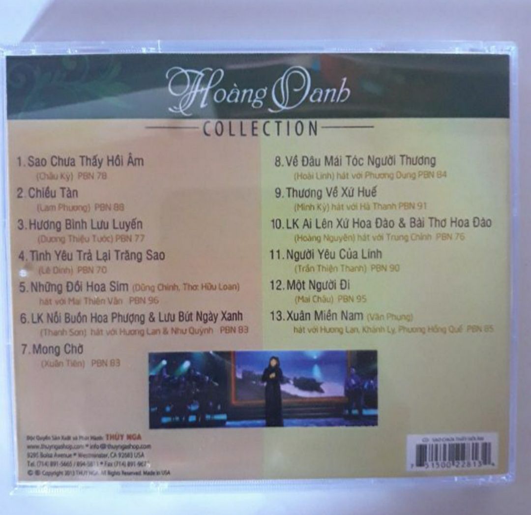 Bộ 3 đĩa cd Hoàng Oanh Mitsubishi phono