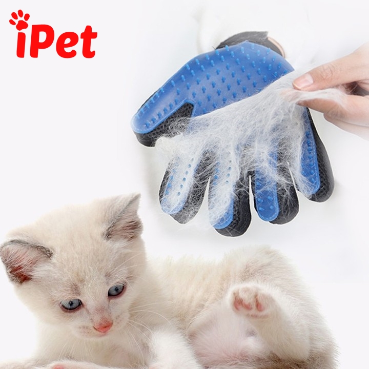 Găng Tay Chải Lông Rụng Cho Thú Cưng Chó Mèo - Phụ Kiện Cho Thú Cưng