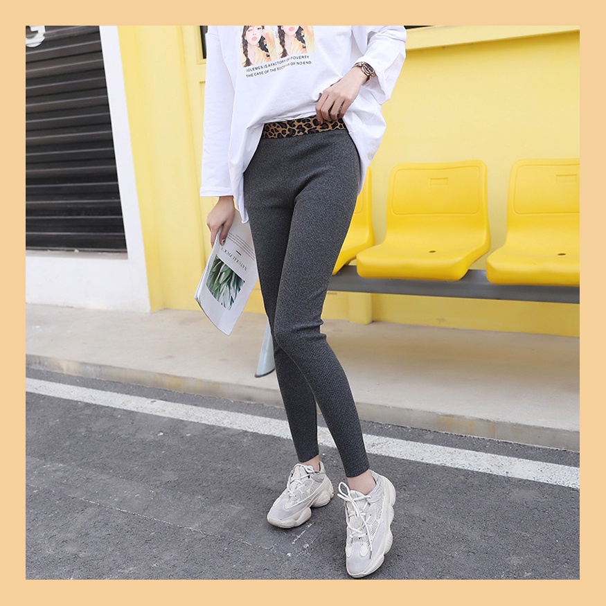Quần Legging Len Tăm UNDERCOOL Siêu Co Giãn Cạp Da Báo