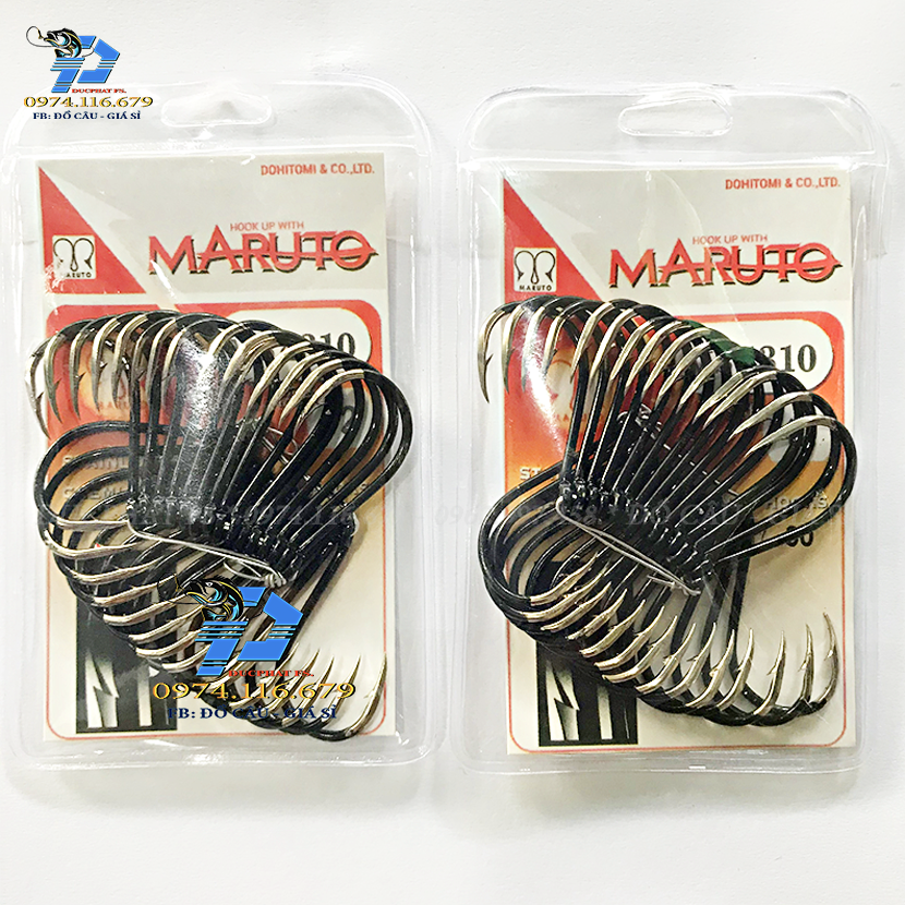 Marauto black No. 12 fishing hook