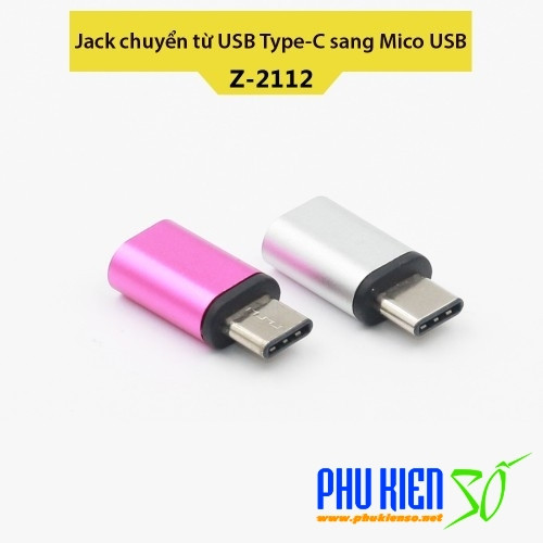 Jack OTG chuyển từ USB Type-C sang cổng Micro USB