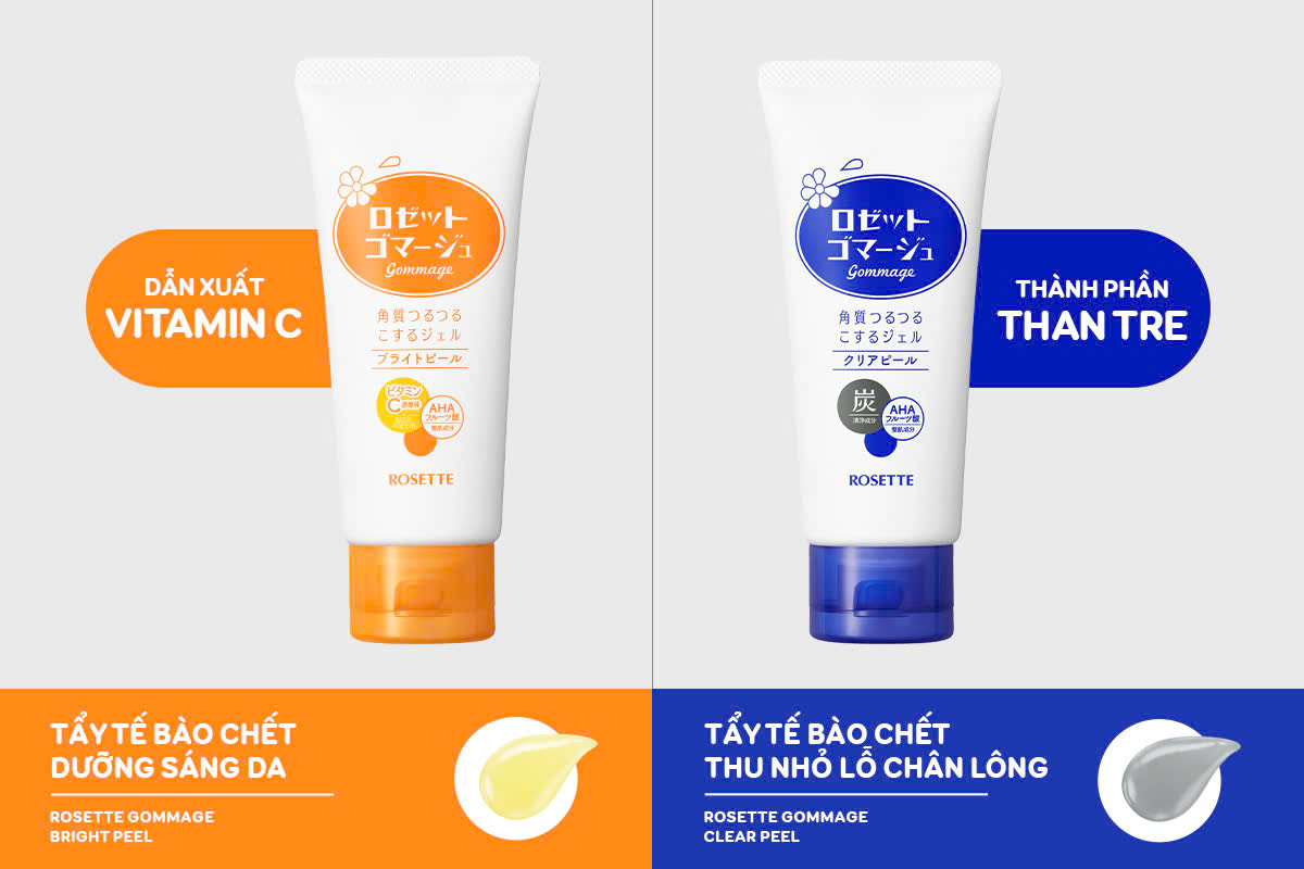 Tẩy tế bào chết Rosette Nhật 120GR