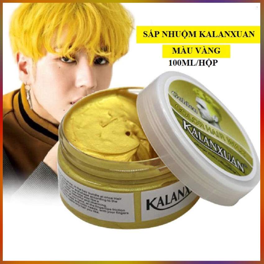 Sáp Nhuộm Tóc Kalanxuan Đổi Mầu Tóc Tạm Thời 09 Mầu Chọn Lựa 100Ml/Hộp