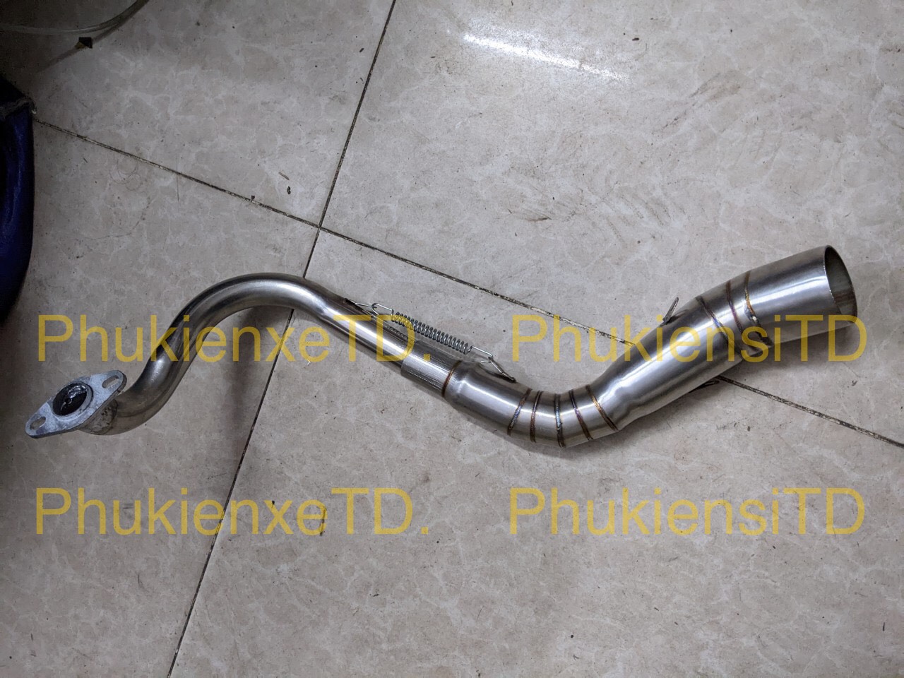 Cổ pô 2 khúc Vario gắn lon NLK