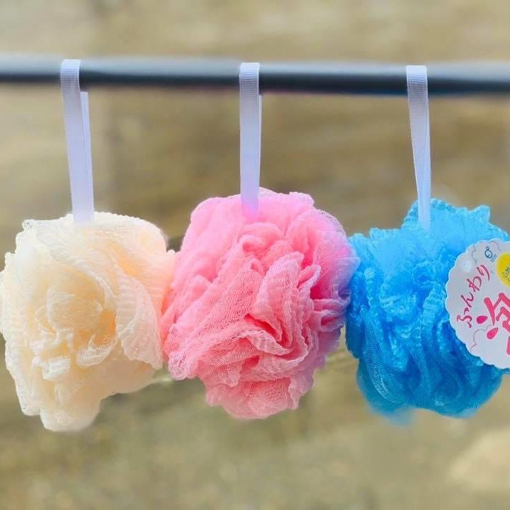 Bông tắm tạo bọt dạng tròn