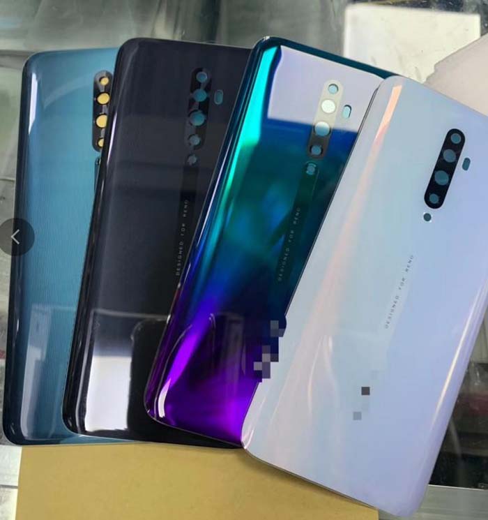 Nắp lưng oppo reno 2f chất liệu kính đẹp, miễn phí công thay, tặng kèm phụ kiện
