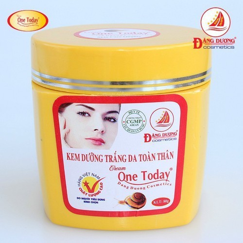 Kem dưỡng trắng da toàn thân one today 80g 126k