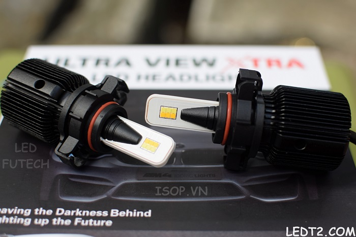 [LEDT2 ISOP] Đèn gầm LED Ultra View Dual Color 2 màu [Số lượng: 1 Cặp] [Bảo hành 1 năm]