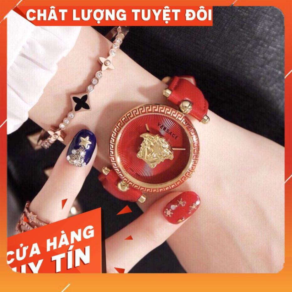 [SIÊU CHẤT] Đồng hồ nữ Versace dây da độc đáo [kèm ảnh thật]