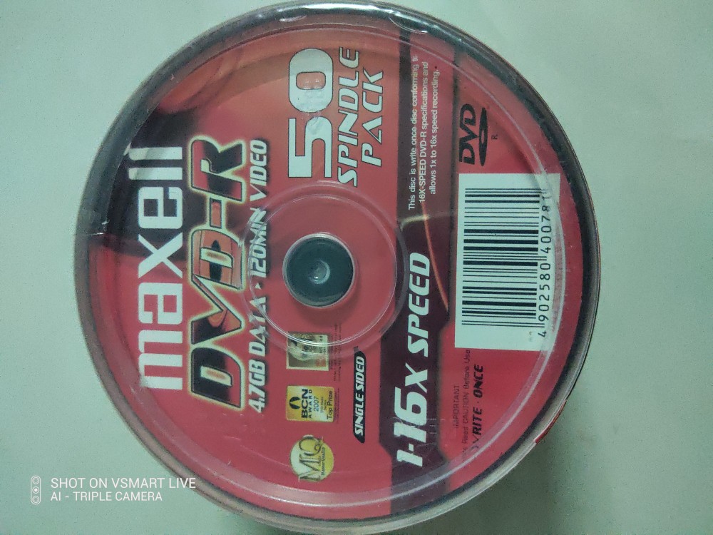 ĐĨA TRẮNG DVD MAXCELL HỘP 10C
