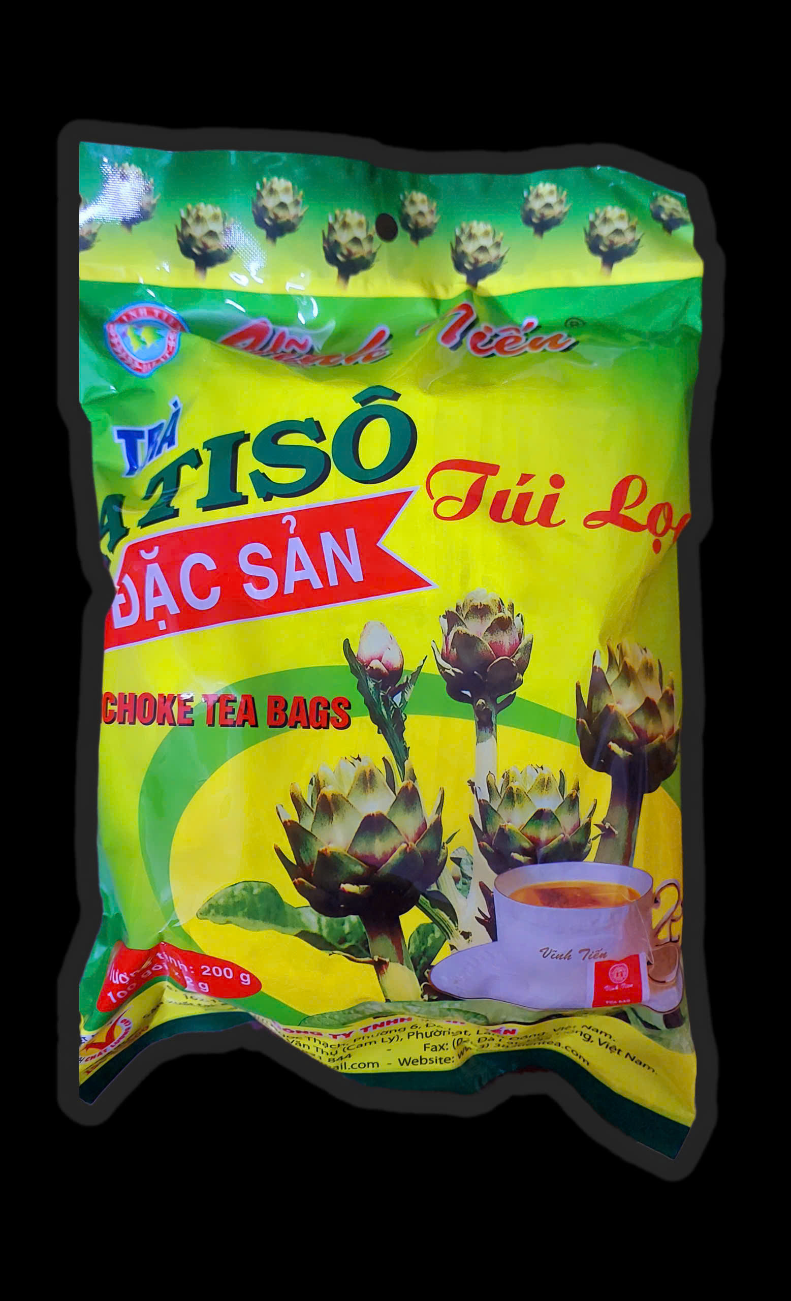 Trà Atiso Vĩnh Tiến XANH 100 gói