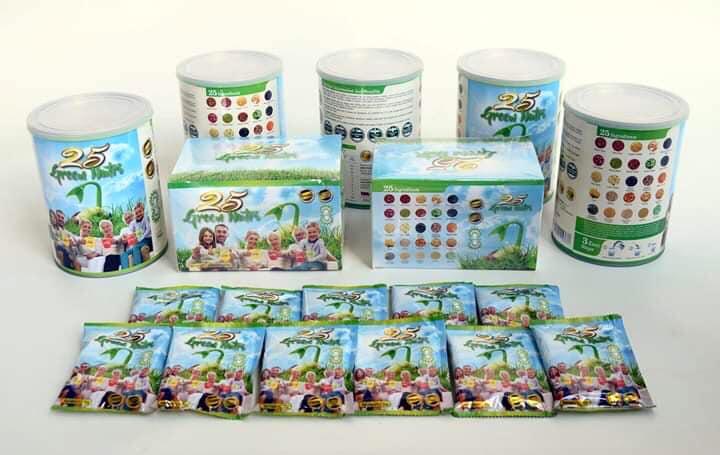 Bột ngũ cốc dinh dưỡng 25 Green Nutri (Lon 750g)
