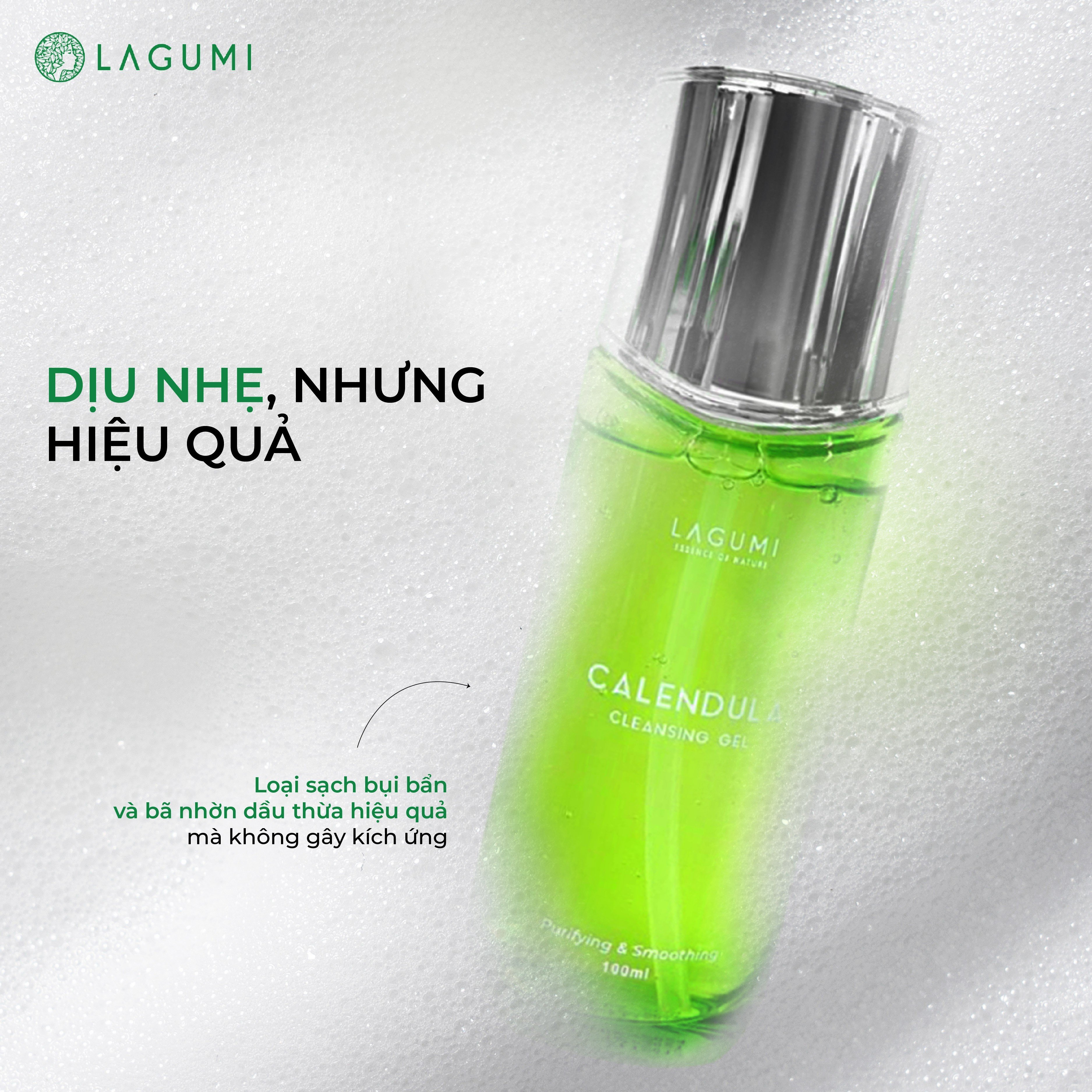 Combo sữa rửa mặt và serum dưỡng ẩm LAGUMI