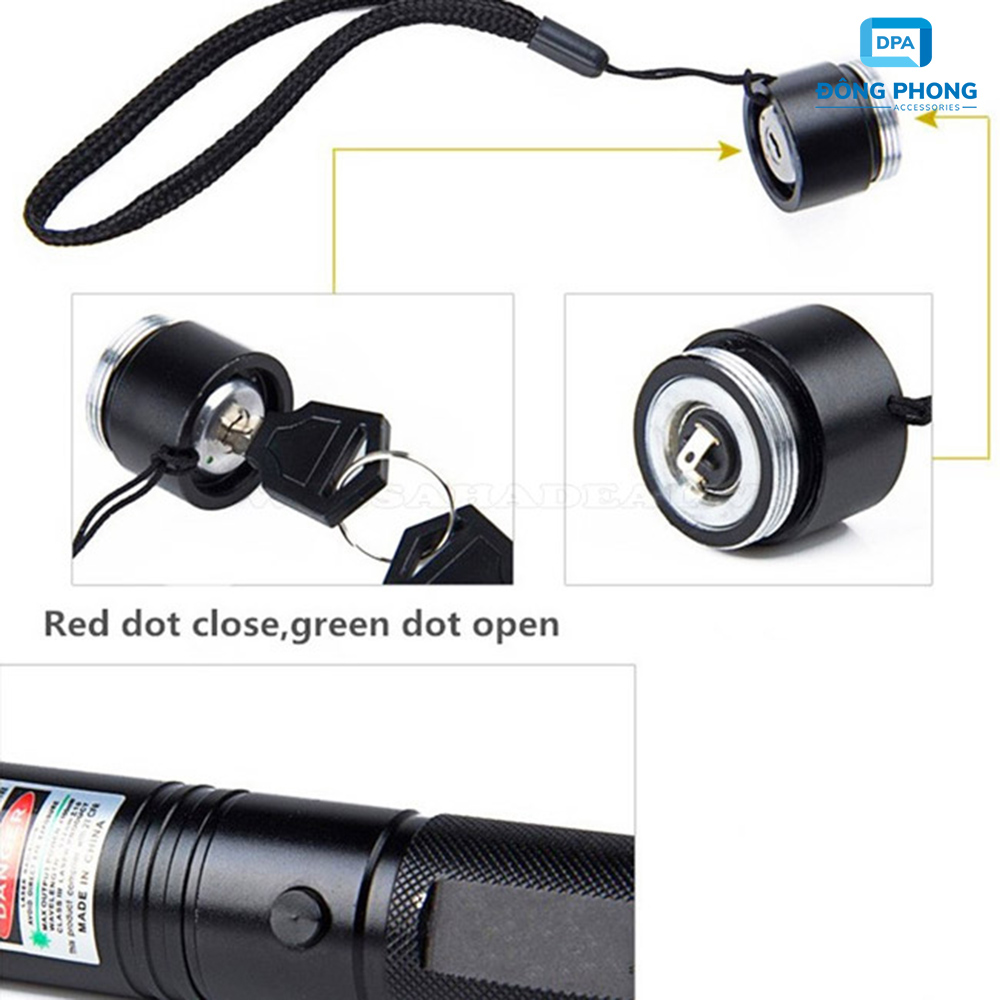 Đèn Pin Chiếu Tia Laser 303 Cao Cấp