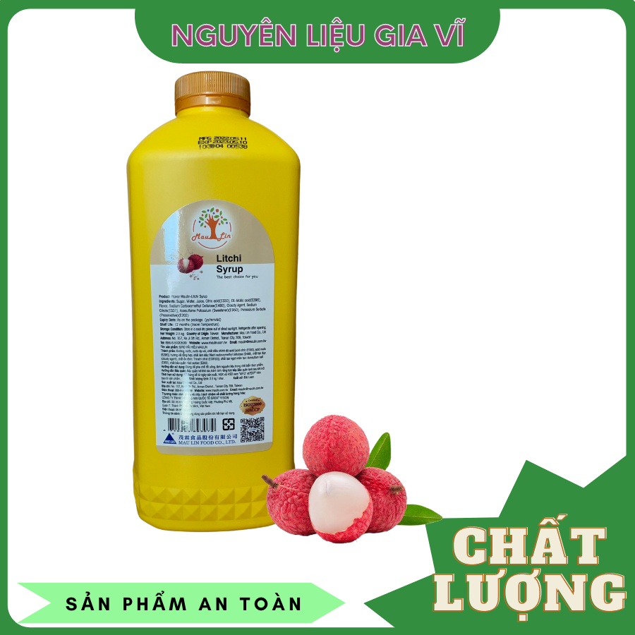 Syrup Maulin Đào 2.5Kg