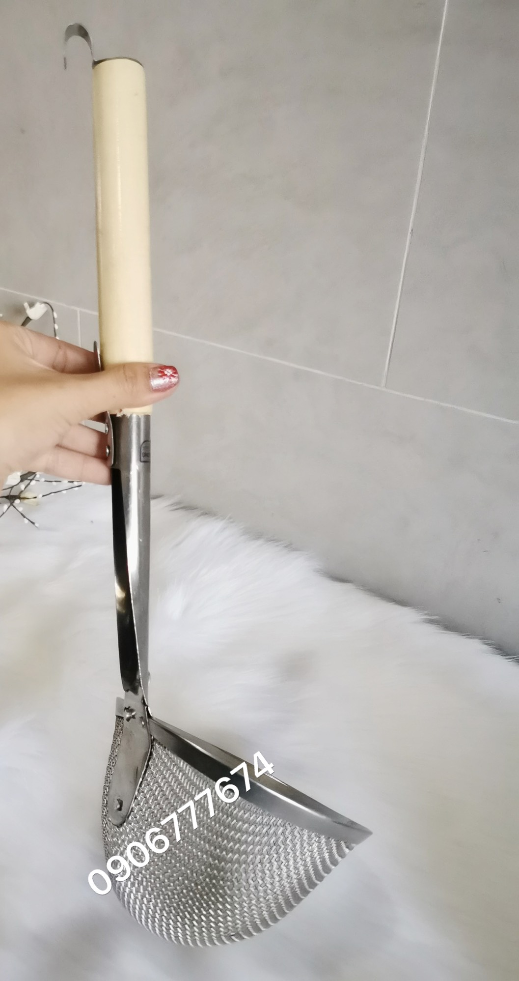 Vợt Trụng Hủ Tiếu / Trụng Bún,Phở Cán Dài