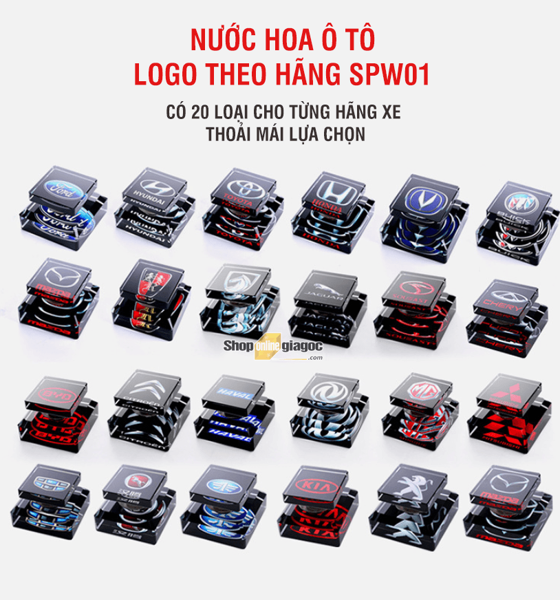 Nước Hoa Ô Tô Logo Theo Hãng SPW03
