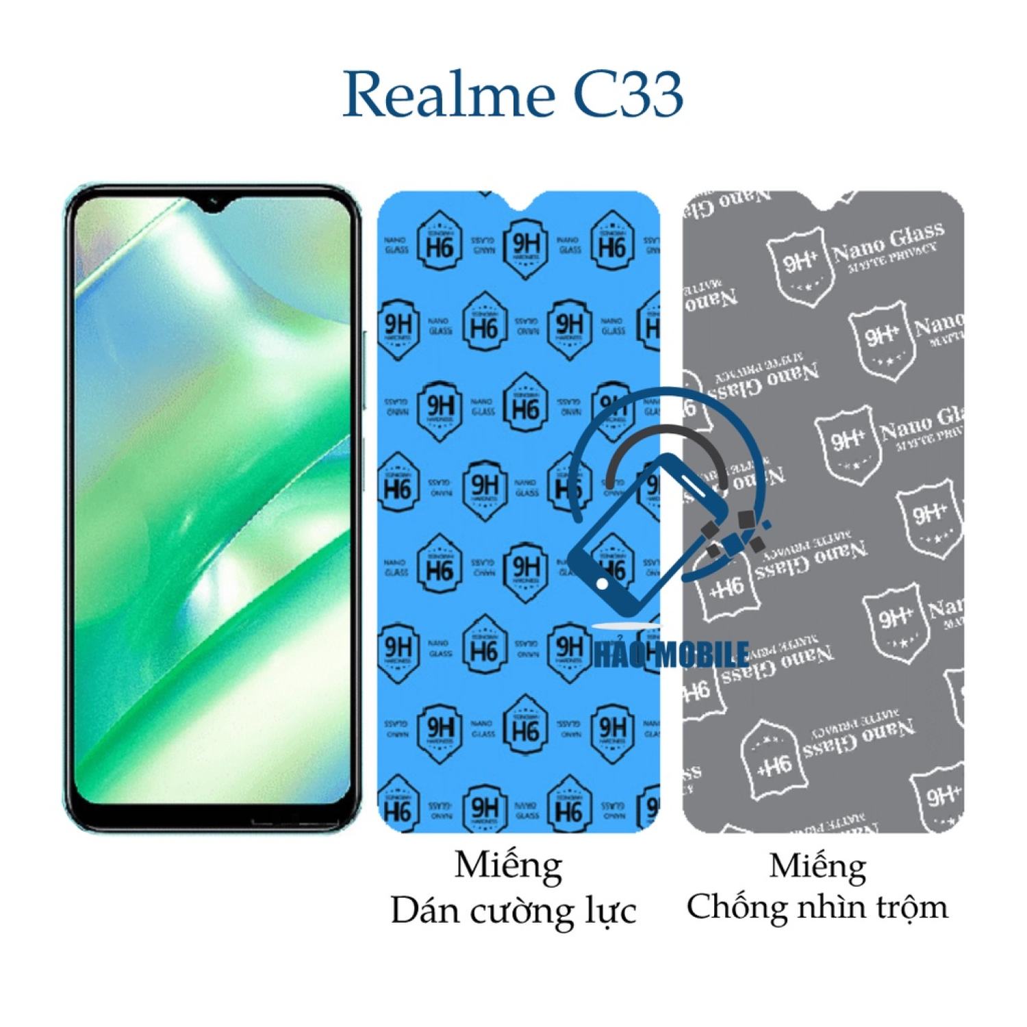 Dán cường lực dẻo nano Realme C33 - Dán chống nhìn trộm dẻo nano