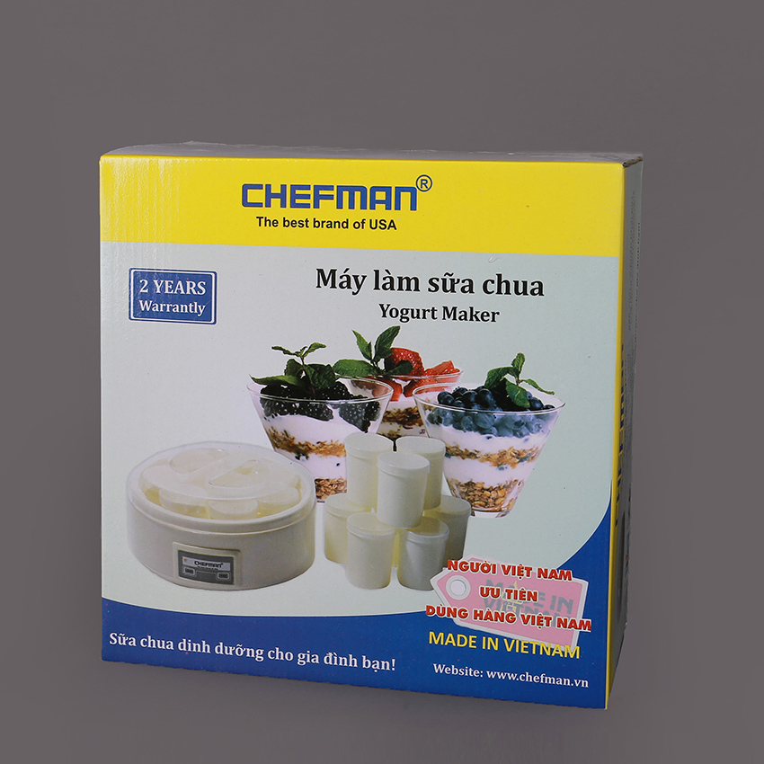 Máy Làm Sữa Chua Chefman CM-302N (8 Cốc Nhựa)