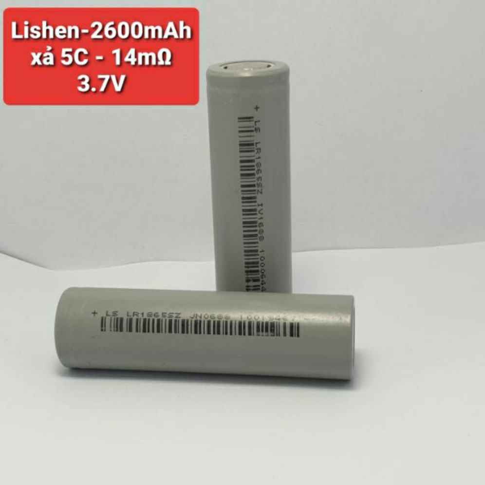 Achun.vn - cell lishen 18650 - 2600mah xả 5c - 3.7v