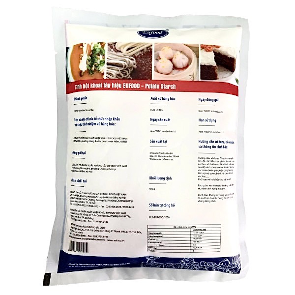Tinh Bột Khoai Tây Eufood gói 400gr
