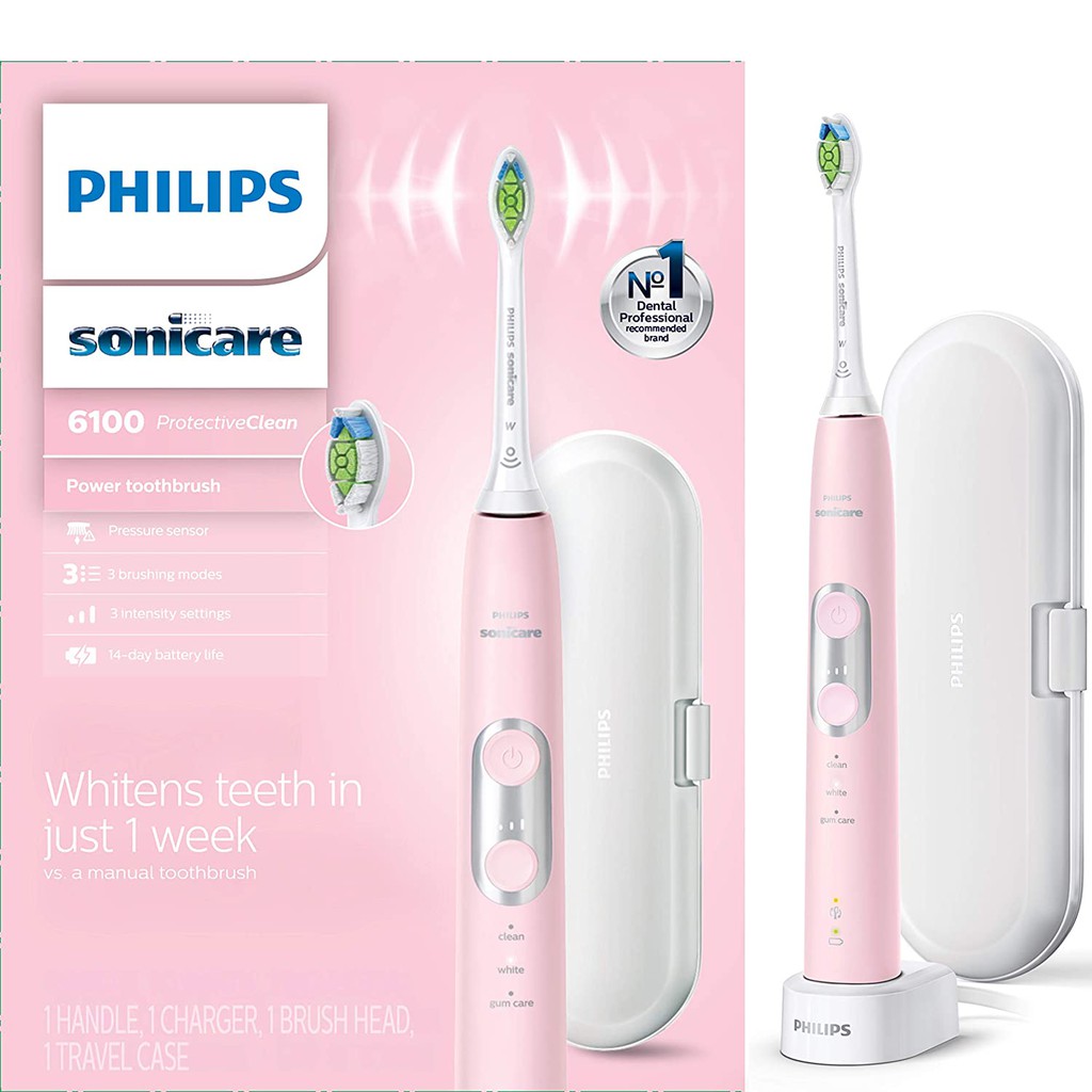 [HCM]Bàn chải điện Philips Sonicare ProtectiveClean 6100 (hàng Mỹ)