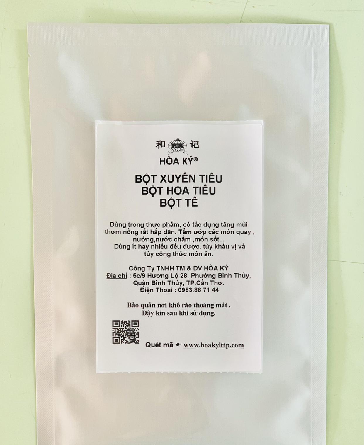 BỘT XUYÊN TIÊU- BỘT HOA TIÊU (100gr )