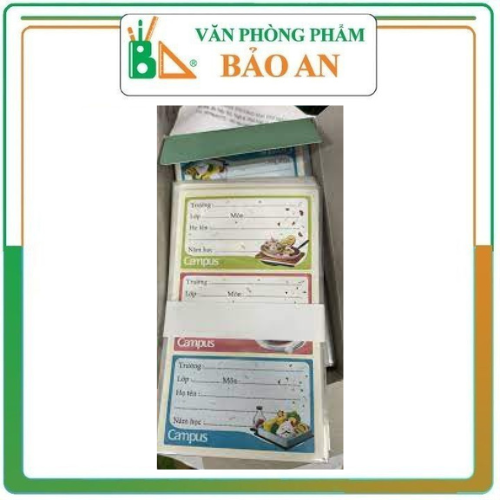 Nhãn vở Campus FOOD NT-FOD12 (12 nhãn/túi)