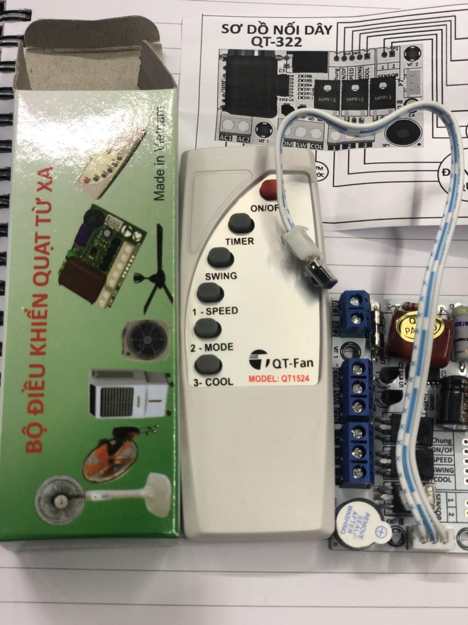 Bộ điều khiển bo quạt điều hòa 5 cổng ra