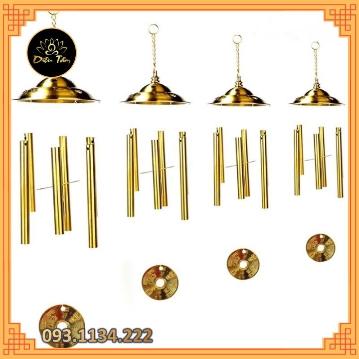 Brass wind chime