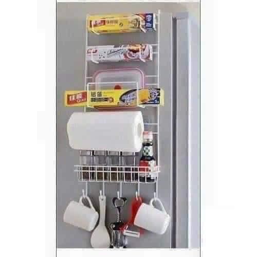 Giá treo đồ cạnh tủ lạnh siêu tiện dụng