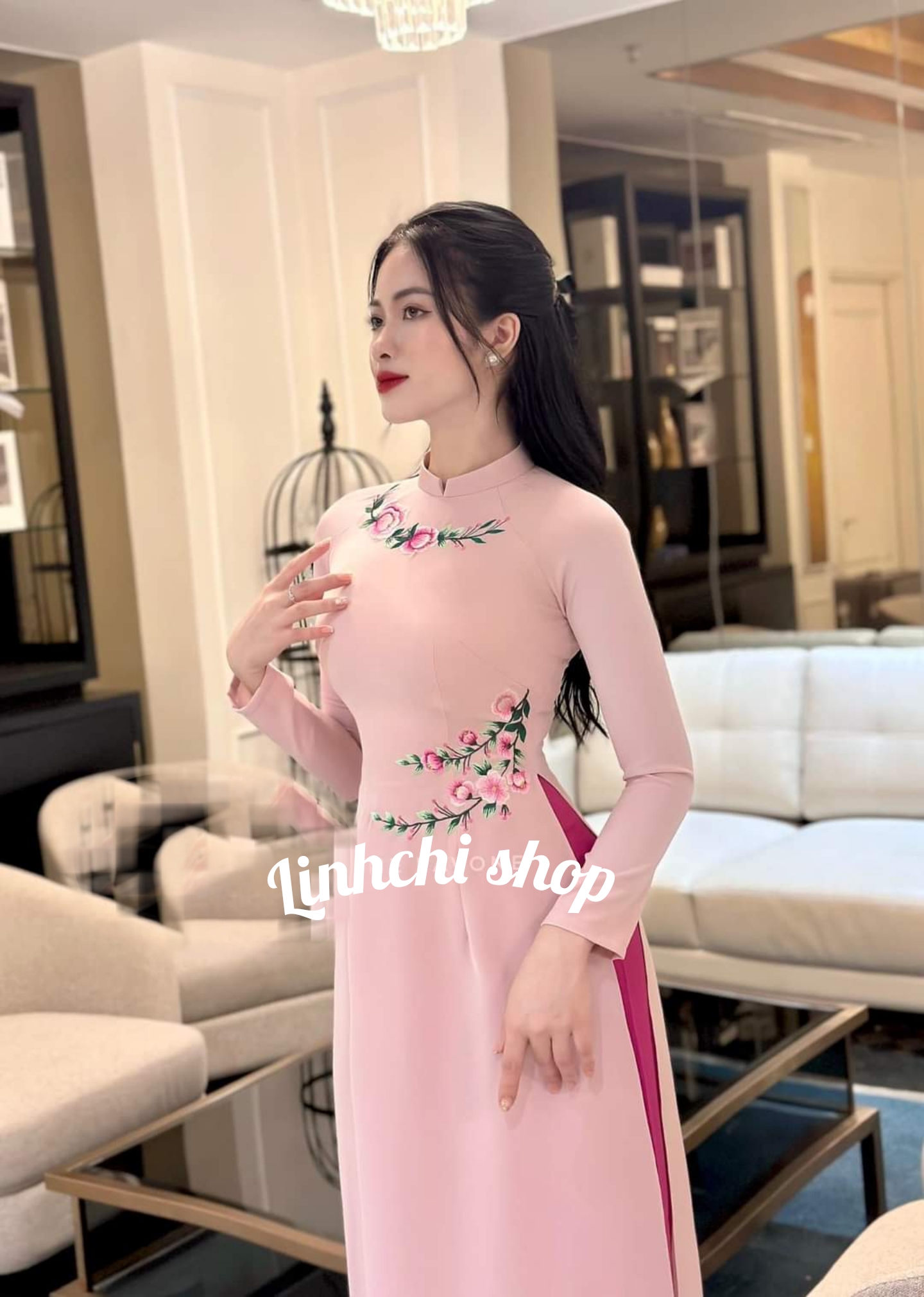 áo dài may sẵn cực xinh 2023