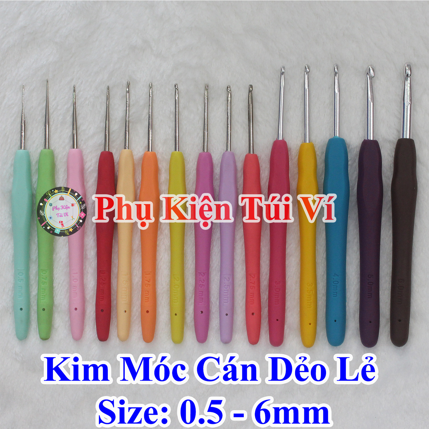 Flexible Handle Crochet Needles in Odd Sizes (25K-30K/Piece)