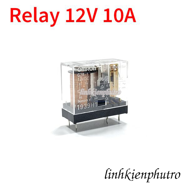 Relay kính omron g2r-1-12vdc 5 chân 10a