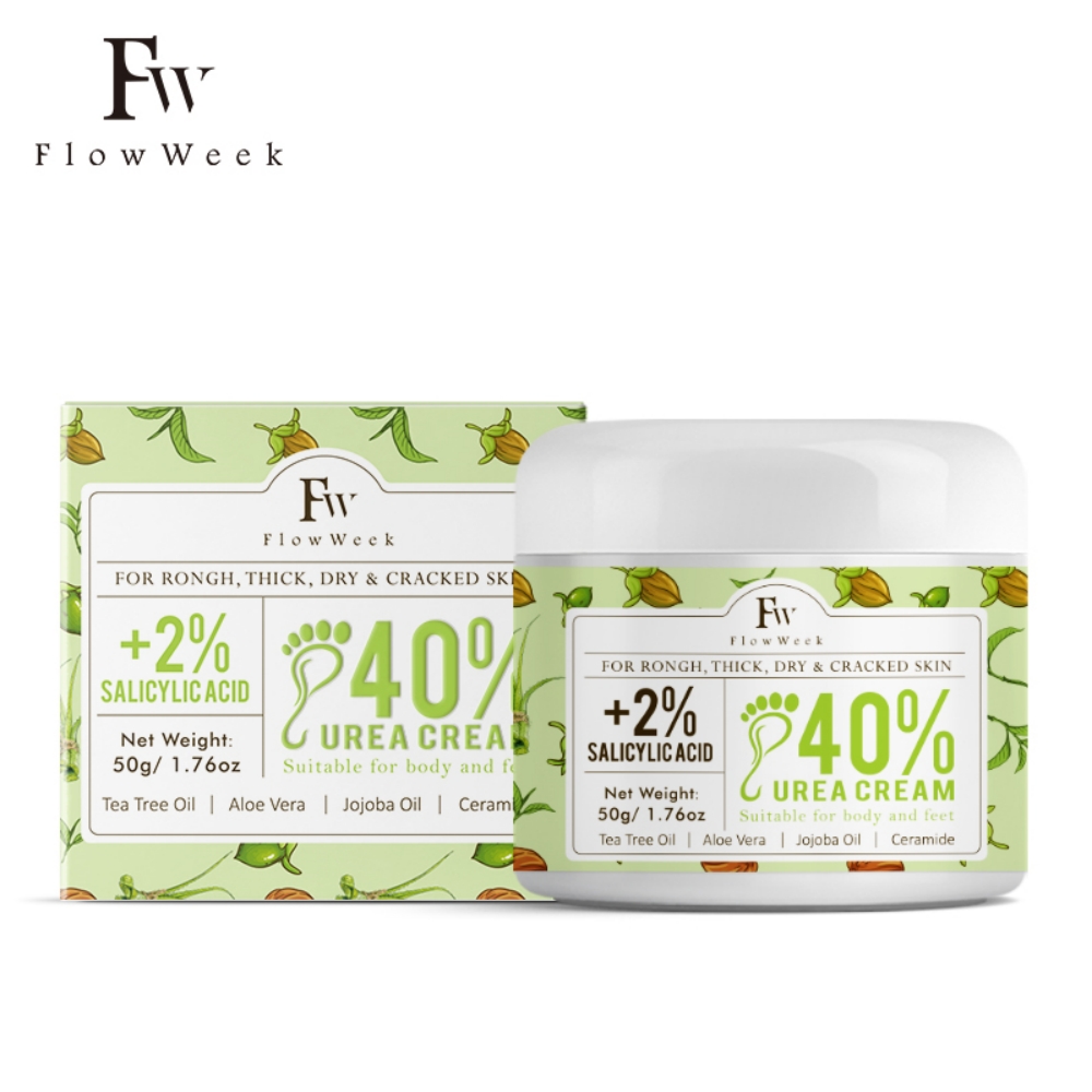 Foot Cream Anti Cracking Feet Heel Cracked Urea Cream 40% plus Salicylic Acid 2%, Foot Whitening Cream for Dry Cracked Feet Heels Knees Elbows Hands Repair Treatment, Foot Moisturizer Cream Dead Skin Remover Anti Chapping Skin Care