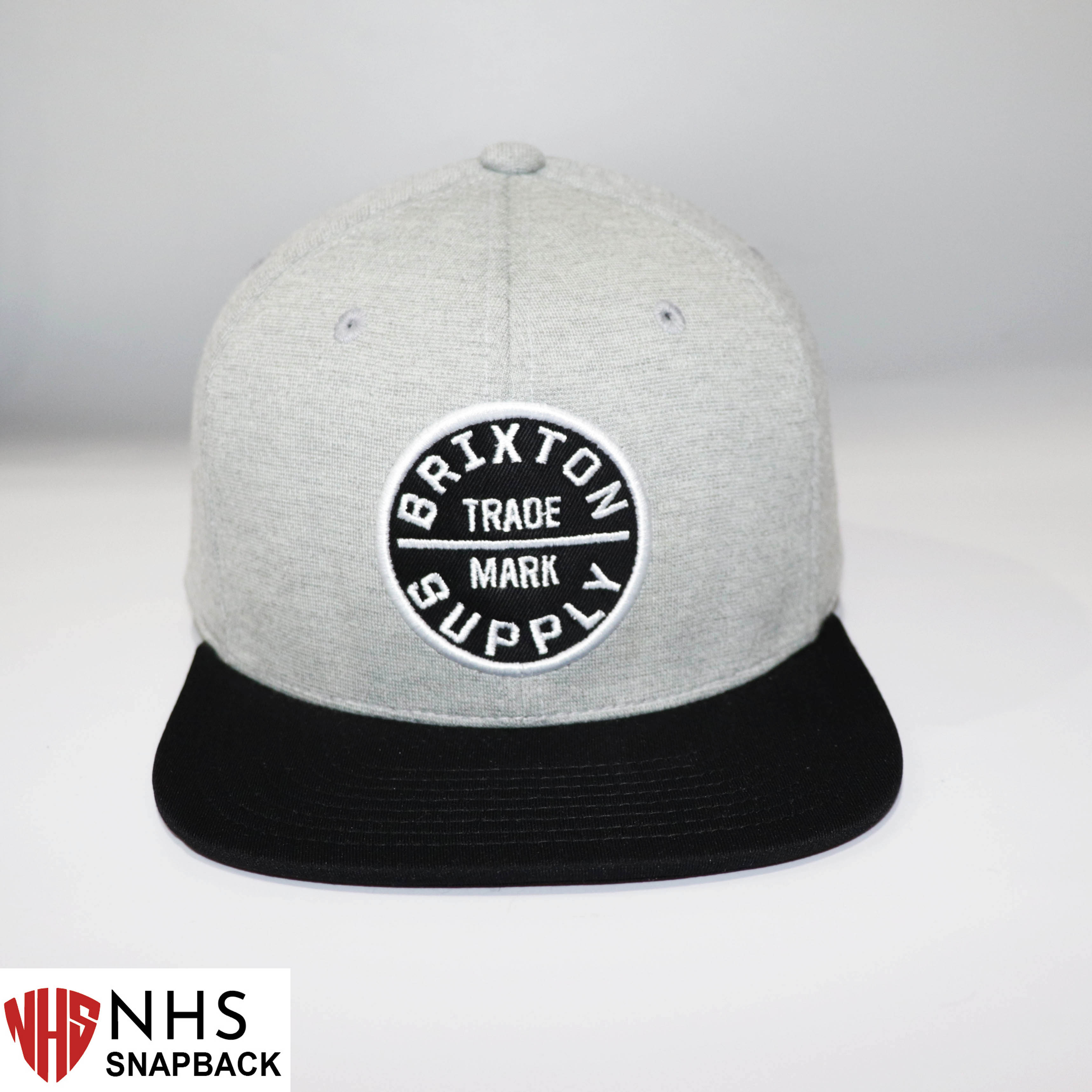Nón Snapback NHS Brixton xám kết đen BRXĐ