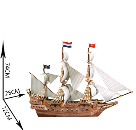 BỘ LẮP RÁP MÔ HÌNH 3D- TÀU THE FLYING DUTCHMAN [7+]