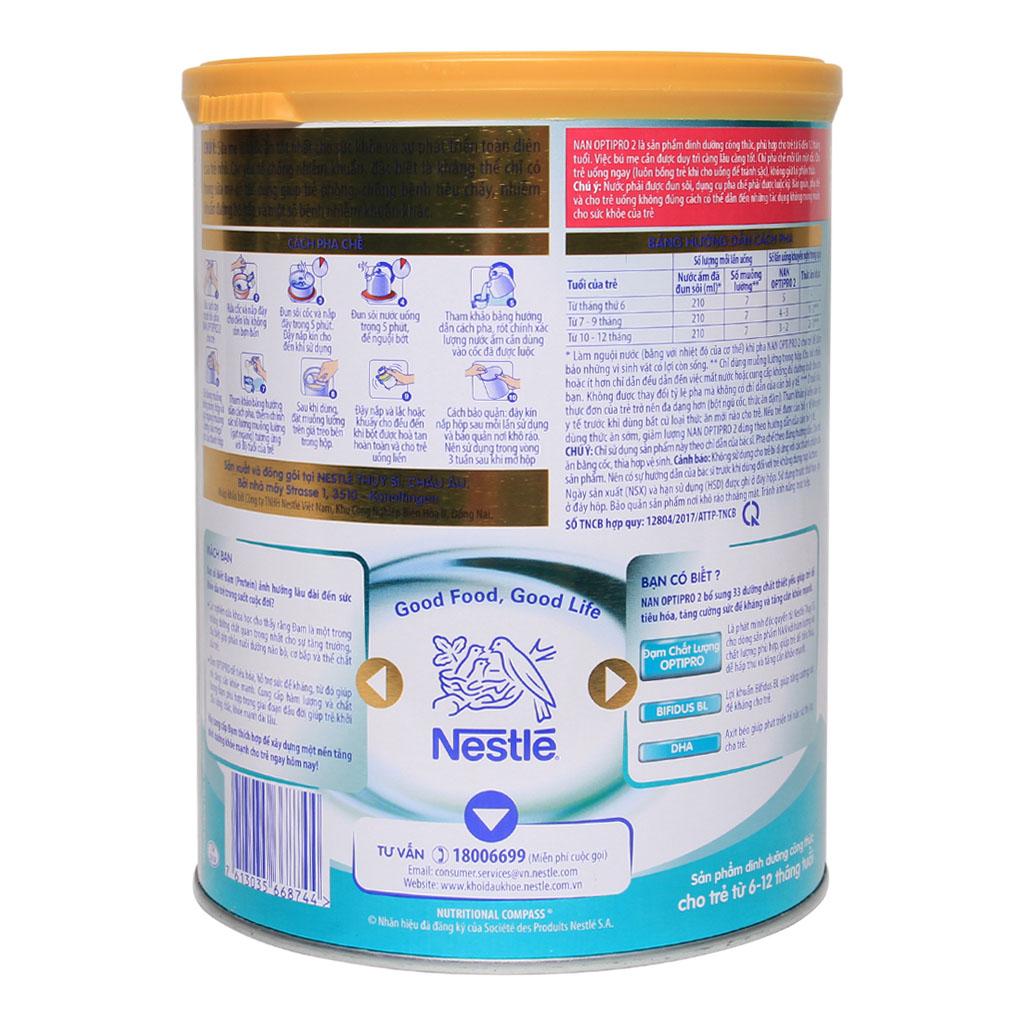 Sữa Bột NAN Optipro 2 900g - Huệ Lan Mart